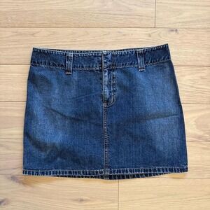 Vintage 90s Maci Denim Mini Skirt Womens Sz S Medium Wash Americana Coquette